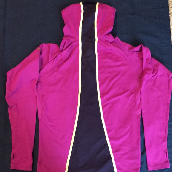 Nike Training quarter zip top running pony tail opening hooded top XL Womens - Picture 4 of 4